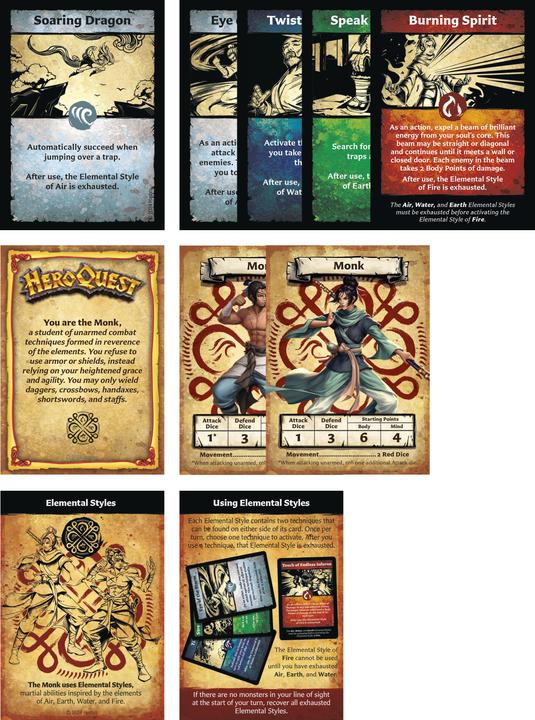 Image du produit Hasbro Miniatures de la HeroQuest Hero Collection Path of the Wandering Monk *Version anglaise*.