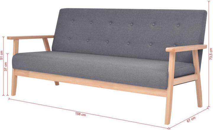 Actual product image vidaXL Sofaset (3-seater)
