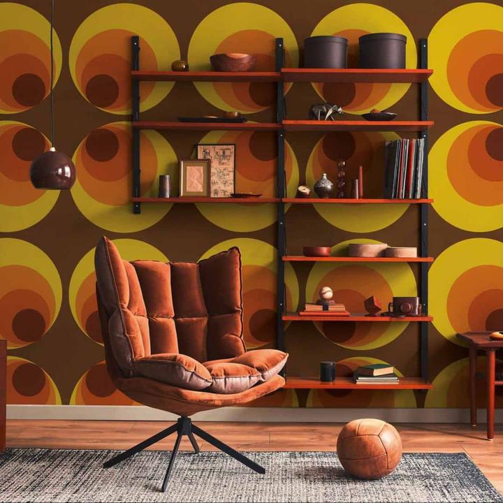 Produktbild A.S. Création Retro Vision Retrotapete 70er Jahre, orange (53 x 1005 cm)