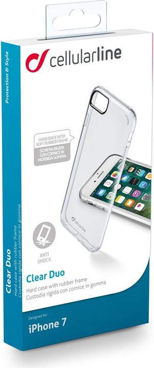 Image du produit Cellularline Clear Duo (Apple iPhone 7, Apple iPhone SE (2ème génération), Apple iPhone SE (3ème génération))