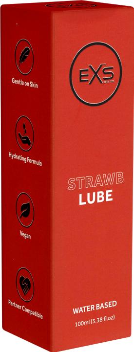 Produktbild Pipedream EXS «Strawb Lube» Premium Strawberry Lubricant Gel, 100ml Gleitgel mit Erdbeergeschmack (100 ml)