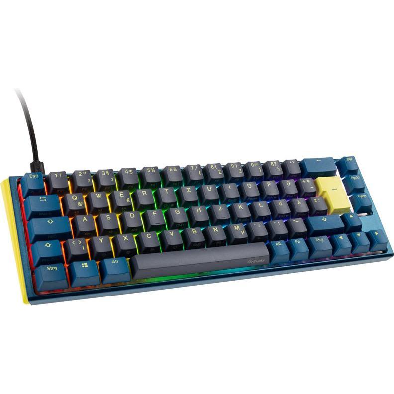 Ducky One 3 Daybreak SF gaming keyboard, RGB LED - MX-Clear (DE, Kabelgebunden), Tastatur, Blau