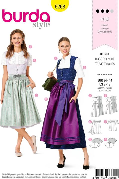 Schnittmuster Dirndl