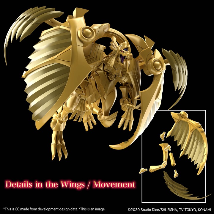 Produktbild Bandai YU-GI-OH! -Figure-rise stand. Amplified Winged dragon of Ra -Model Kit