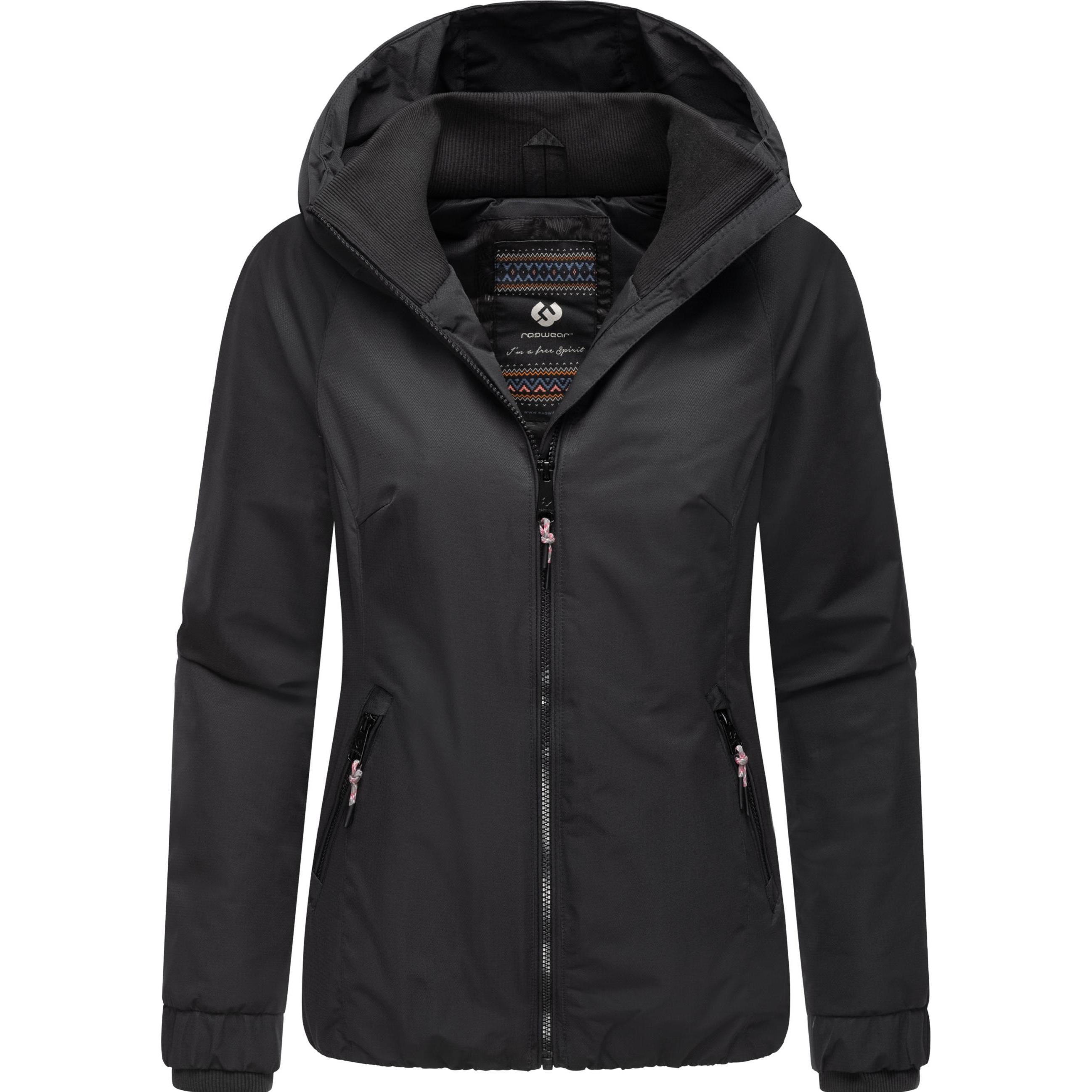 Ragwear, Damen, Jacke, Dizzie Warm Rain (L), Schwarz, L