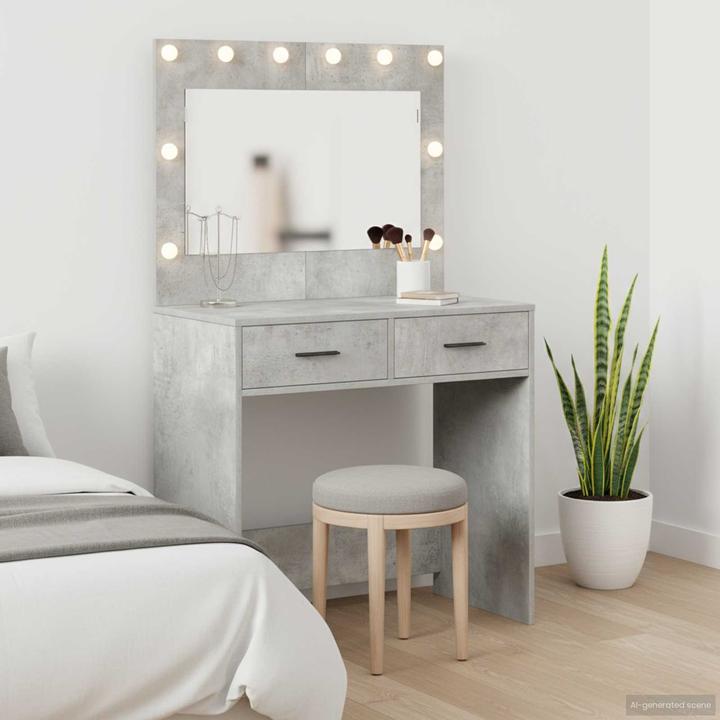 Produktbild vidaXL Beton-Graue Vanity (41 x 41 x 135 cm)