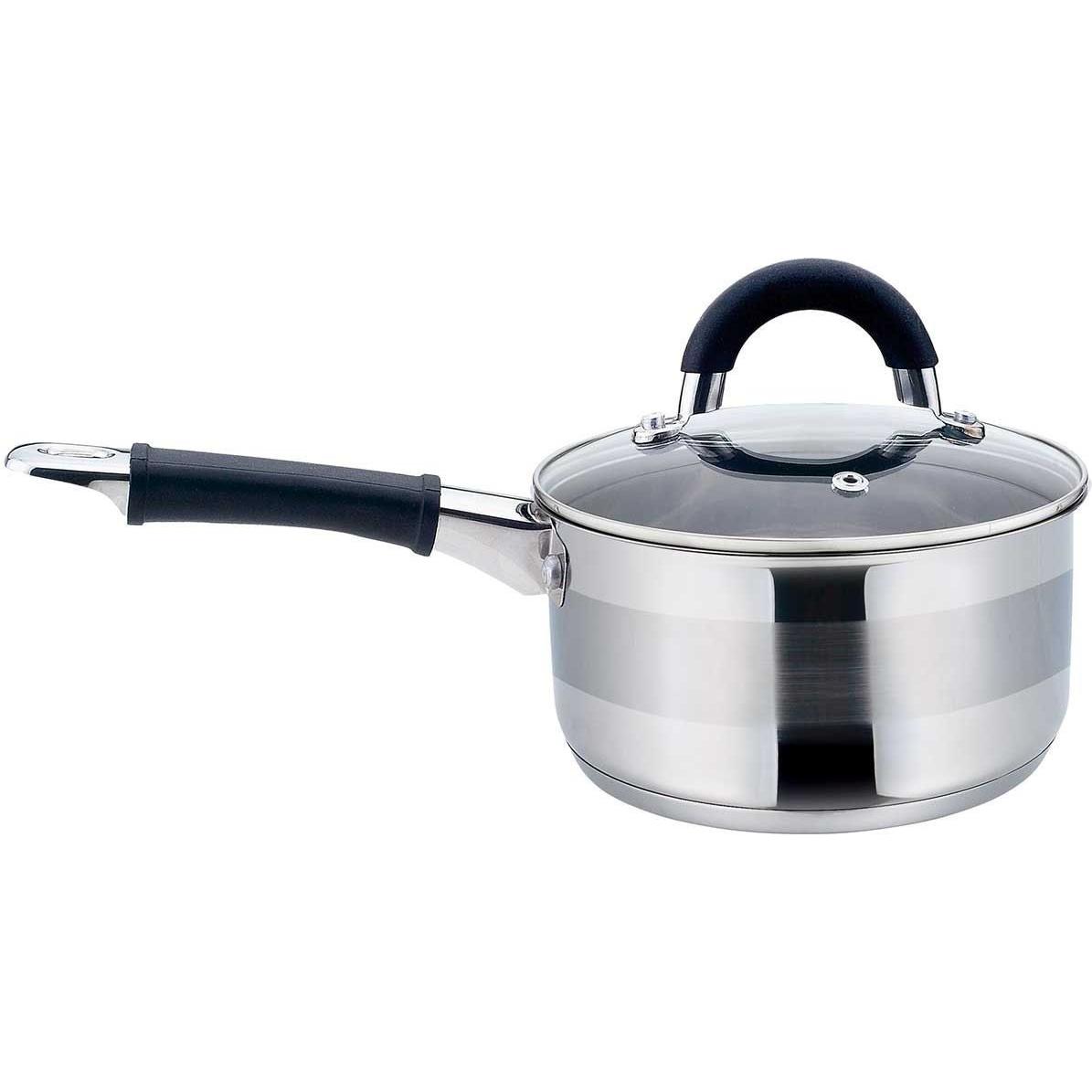 Kinghoff Silber Pot With Lid 14Cm Kh-1254 1L, Pfanne + Kochtopf,