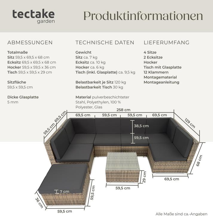 Produktbild tectake Venedig