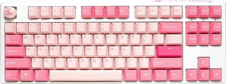 Produktbild Ducky One 3 Gossamer Pink TKL Gaming Tastatur - MX-Ergo-Clear (US) (Kabelgebunden)