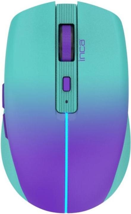 Actual product image Inca Mouse IWM-511RM Blt+Wrls RGB colour base colour blue (Wireless)
