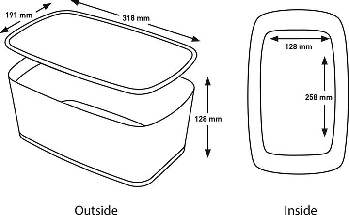 Actual product image Leitz MyBox (31.8 x 12.8 x 19.1 cm, 5 l)