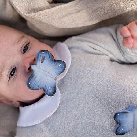 Actual product image Oli and Carol Teething Ring Blues the Butterfly