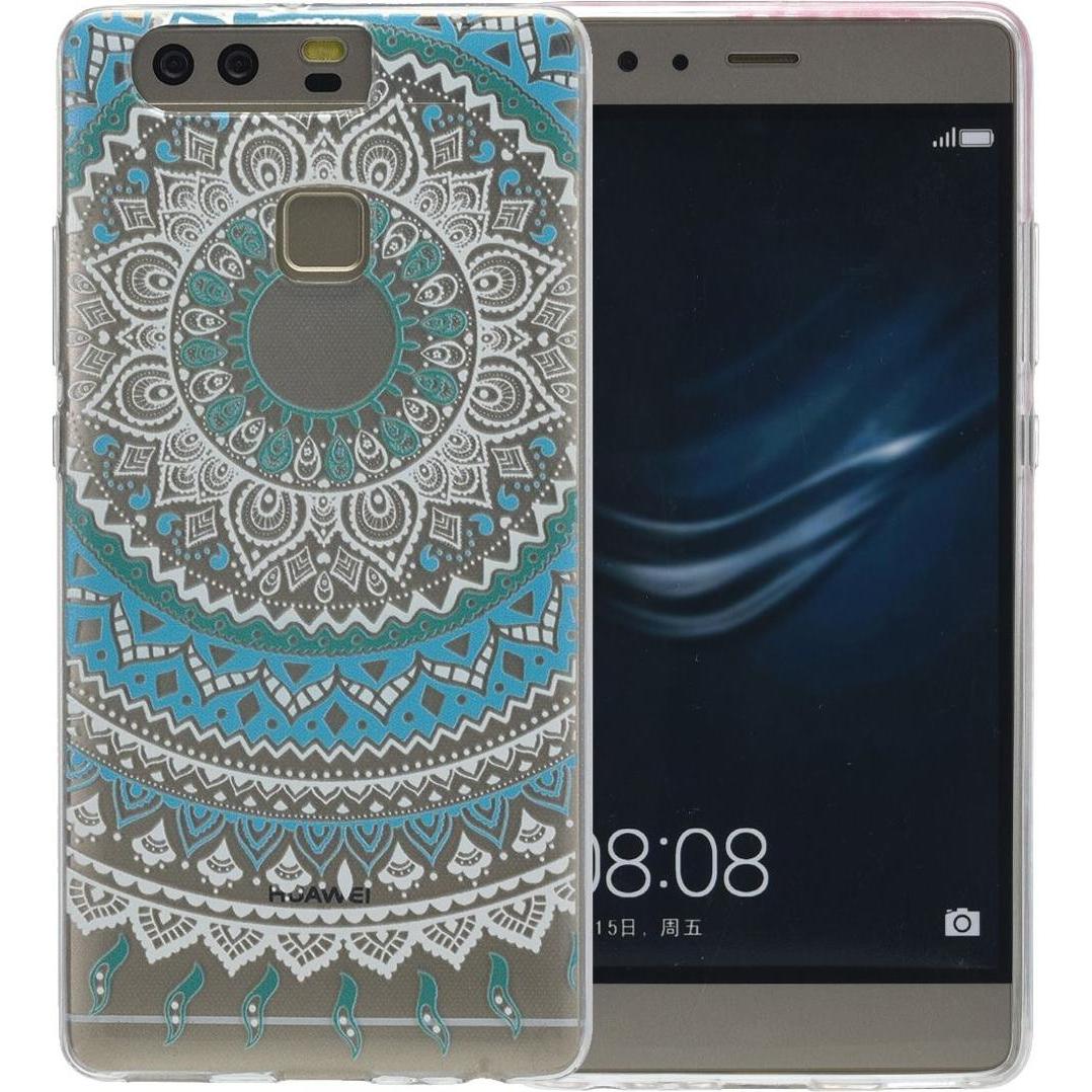 König Design Huawei Mate 10 Hülle Case Handy Cover Schutz Tasche Schutzhülle Henna Etuis Blau (Huawei Mate 10), Smartpho...
