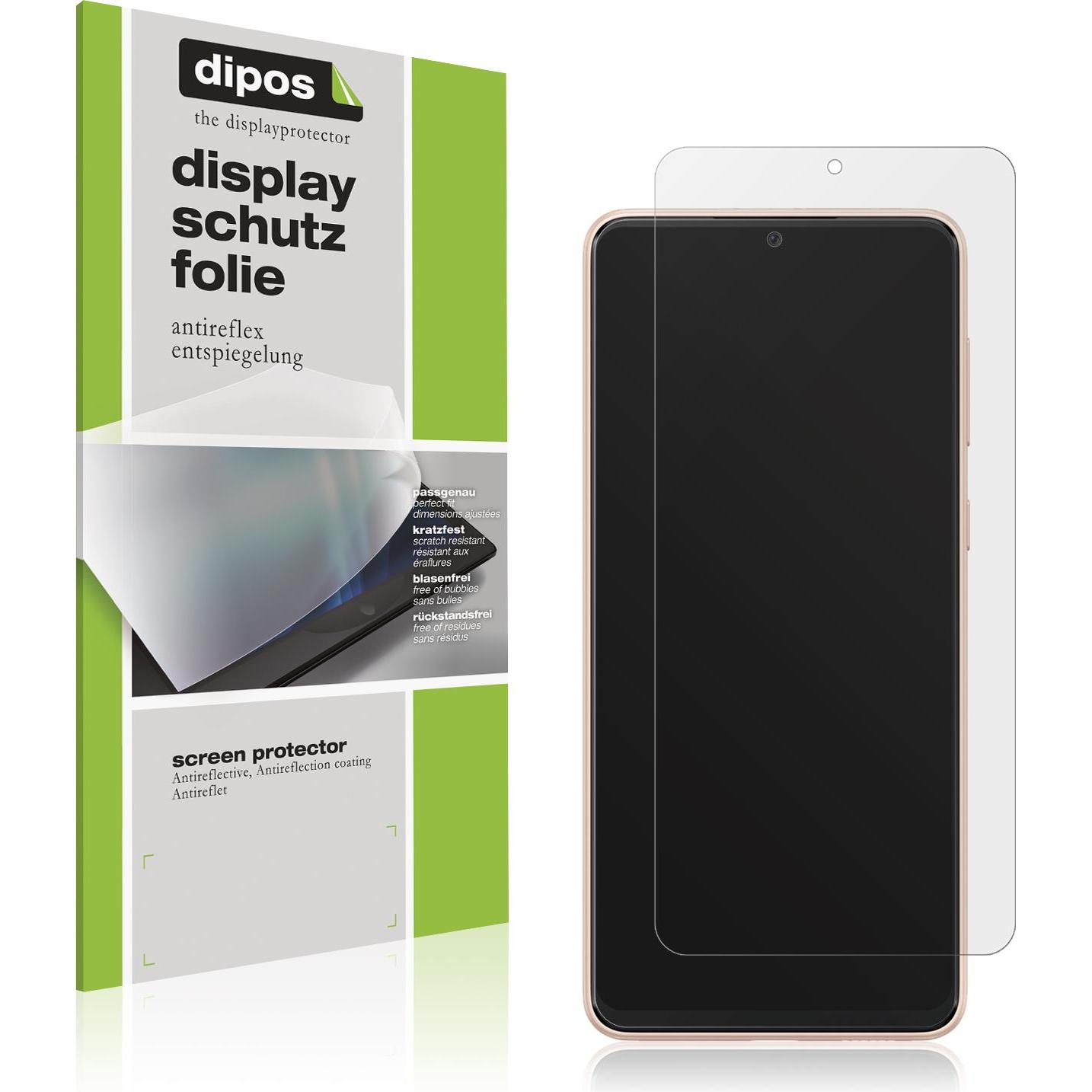 Dipos Displayschutzfolie Antireflex (2 Stück, Samsung Galaxy A33), Smartphone Schutzfolie, Transparent
