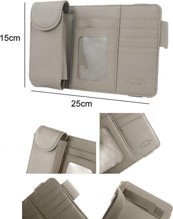 König Design Auto Sonnenblende Organizer Tasche Brille Kfz Sonnenblendentasche Aufbewahrung