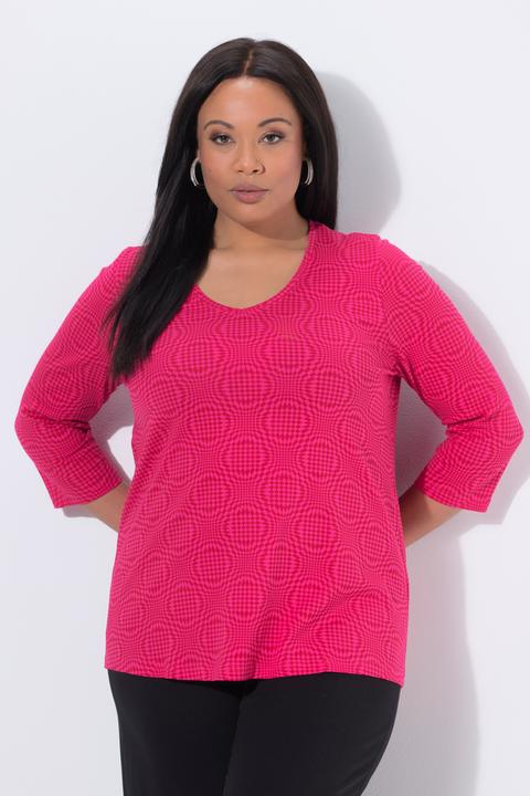 Actual product image Ulla Popken Illusion Print Tee (62)