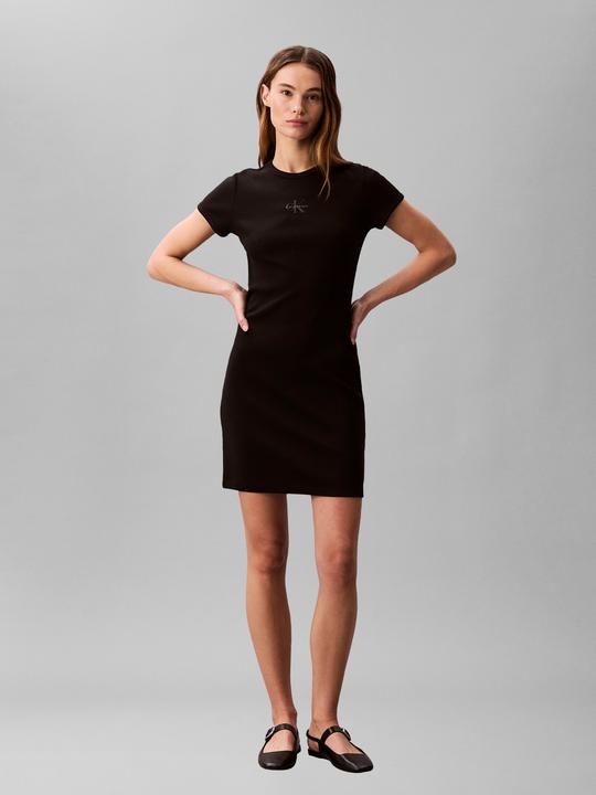 Image du produit Calvin Klein Robe Mini Bébé Côtes Monologo (S)