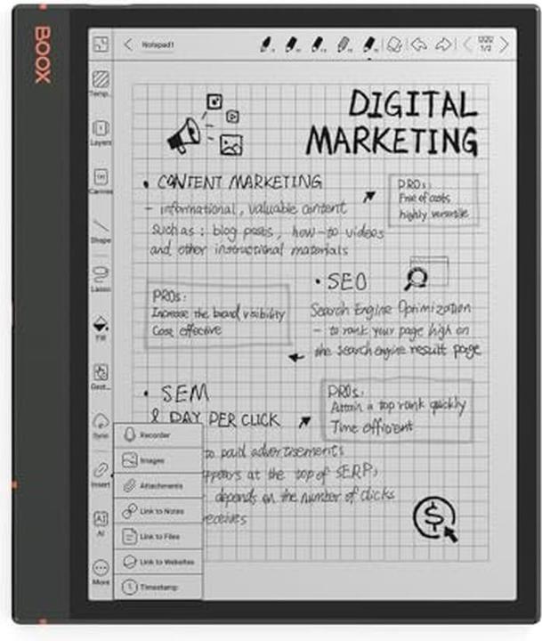 Immagine prodotto Onyx Boox Note Air 3 (10.30", 64 GB, Nero)