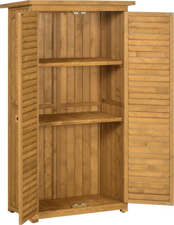 Produktbild Outsunny Gartenschrank mit Lamellentüren
