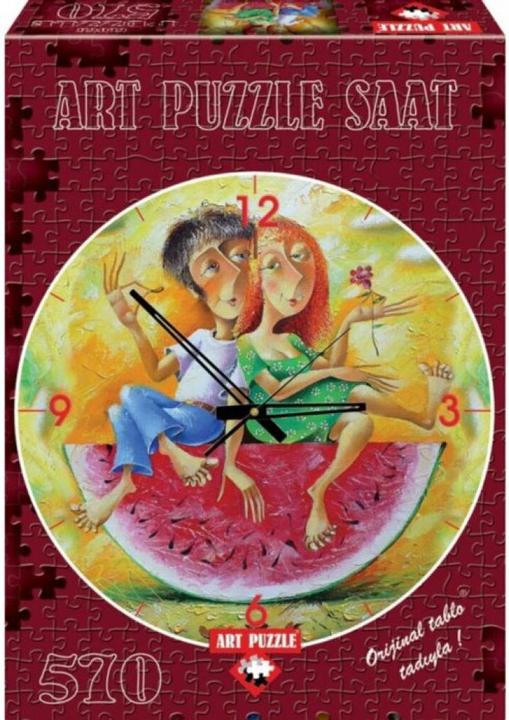 Produktbild Lamberth ART PUZZLE Puzzle Uhr Wir lieben rot 570 Teile (570 Teile)