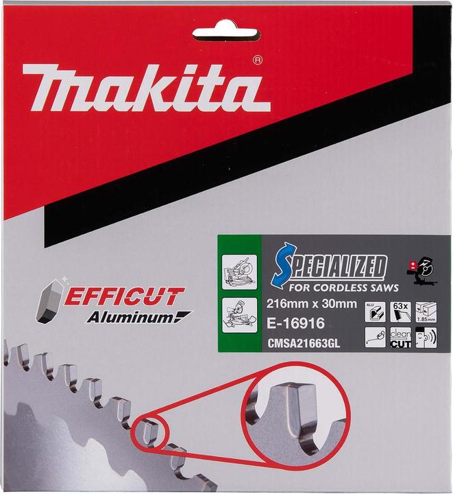 Productafbeelding Makita EFFICUT zaagblad 216x30x63