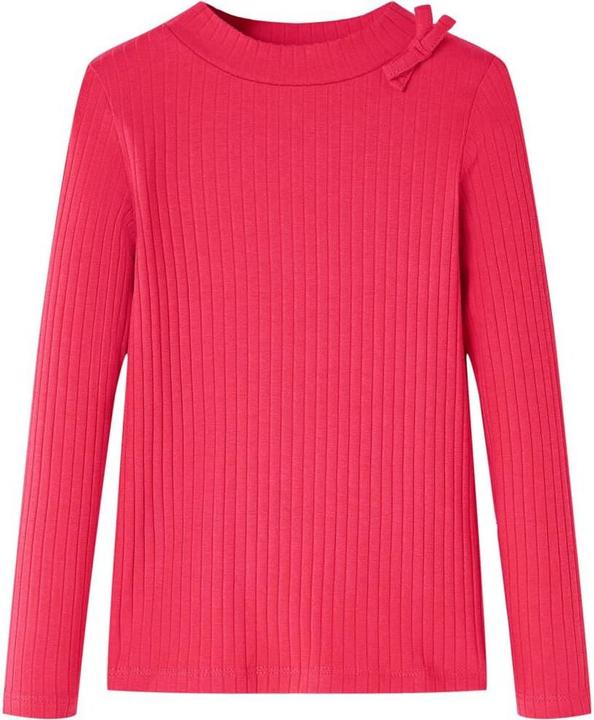 Produktbild vidaXL Kinder-Langarmshirt Knallrosa 128,Material: 95 % Baumwolle (128)