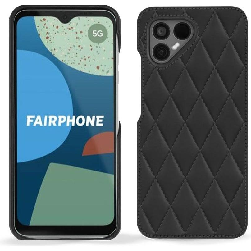 Noreve Lederschutzhülle (Fairphone 4), Smartphone Hülle, Schwarz