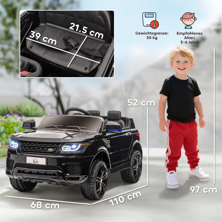 Actual product image Swisshandel24 Children's electric car, 2.4 G remote control, seat belt, music, horn, headlights, up to 5 km/h, 3-5 (12 V)