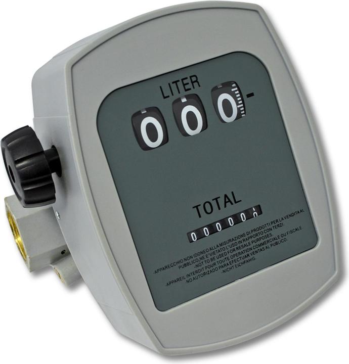 Produktbild Wiltec Diesel Heizöl Zähler 3bar 10-60l/min Anschlüsse 25,4mm Abweichung 1% Heizölpumpe