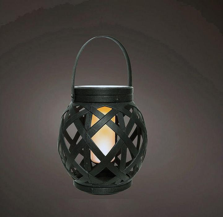 Actual product image Lumineo Led lantern 898198 5 Lm Ø 14.5 X 16 Cm Solar flame effect