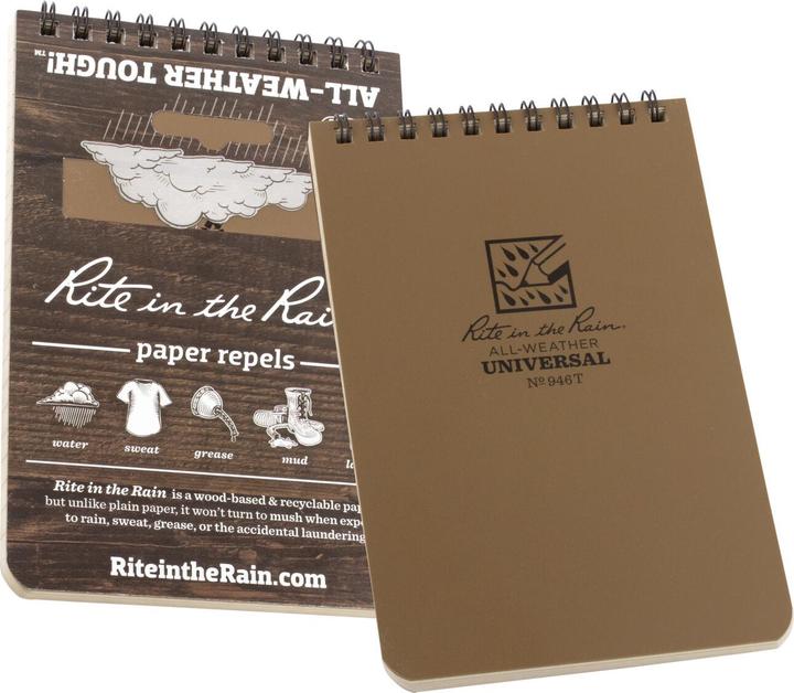 Image du produit Rite in the Rain 4 X 6 Carnet de notes tous temps 946T (Quadrillé, Couverture rigide)