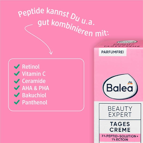 Image du produit dm Balea Crème de jour Beauty Expert avec 3% de solution peptidique & 1% d'ectoïne (50 ml, Crème de jour)