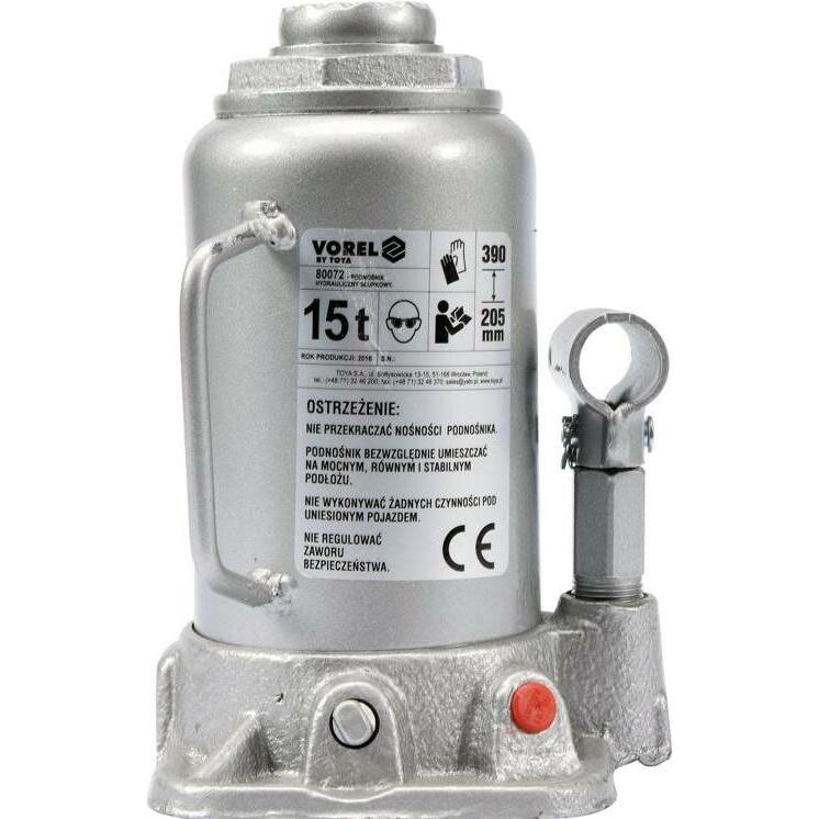 Vorel, Wagenheber, DŹWIGNIK TŁOKOWY HYDRAULICZNY 15T 205-390mm 80072