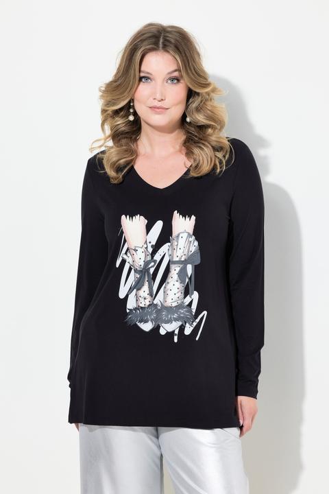 Produktbild Miamoda Langarmshirt, Classic Fit, Schuh-Motiv (58)