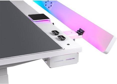 Produktbild Thermaltake G700 RGB White Gaming Desk (weiss, RGB-LED-Lichtleiste 16,8 Millionen Farben)
