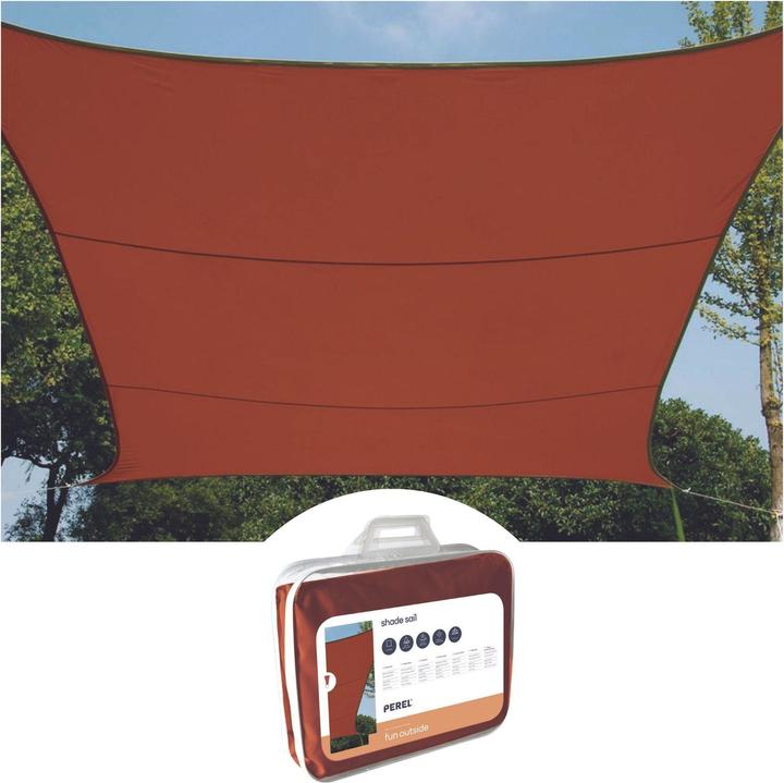 Produktbild Perel SONNENSEGEL - RECHTECKIG - 4 x 3 m - FARBE: TERRACOTTA (4 x 3 m)