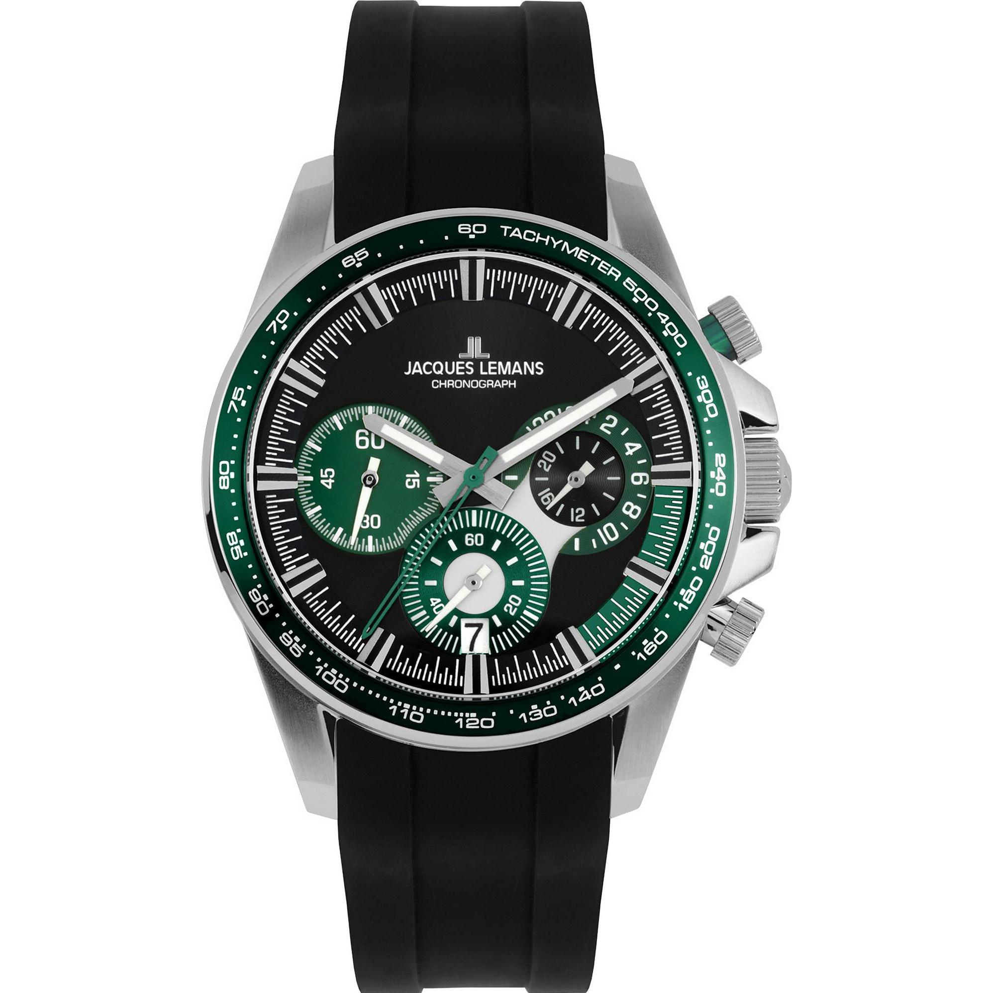 Thumbnail - Jacques Lemans, Armbanduhr, Chronograph, Silber, (Chronograph, 40 mm)