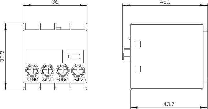 Produktbild Siemens Auxiliary Switch Block 2NO