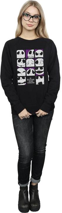 Produktbild Disney Nightmare Before Christmas Many Faces Of Jack Squares Sweatshirt (M)