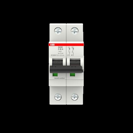 Produktbild ABB S202M-Z40 Sicherungsautomat 40A 2-polig 10kA Z-Charakter
