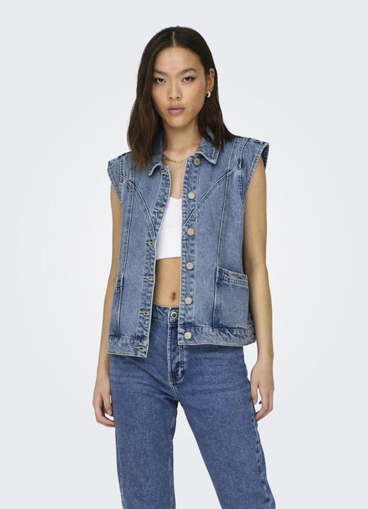 Image du produit Only Col Fly-Away Gilet en jean Gilet en jean (S)