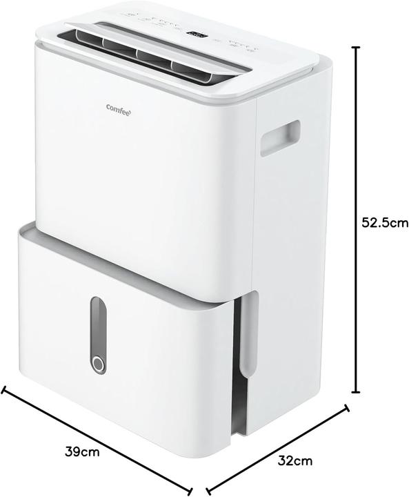 Produktbild Comfee Luftentfeuchter mit App-Steuerung, 4 Modi, Ionisator und Wäschetrockner-Funktion (52 m², 20 l/24h)