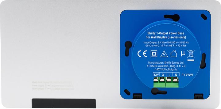 Produktbild Shelly · Unterputz · Wall Display X2i Silver · WLAN · Silber