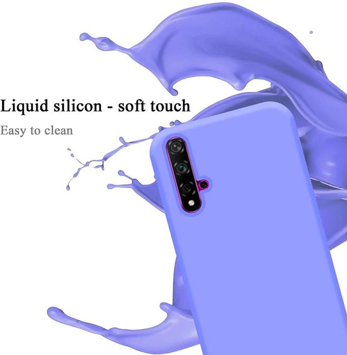 Immagine prodotto Cadorabo Copertura della cassa del silicone liquido TPU (Huawei Nova 5T, Onore anni '20, Tassa 20)