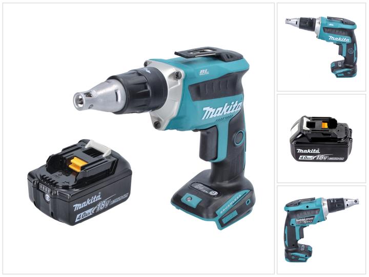 Produktbild Makita DFS 452 M1 Akku Schnellbauschrauber 18V Brushless + 1x Akku 4,0Ah - ohne Ladegerät (Schlagschrauber)