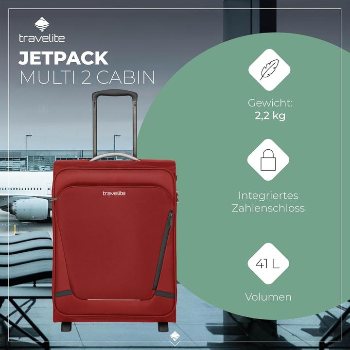 Actual product image Travelite Jetpack Multi 2 Rollen Kabinentrolley 55 cm (41 l)