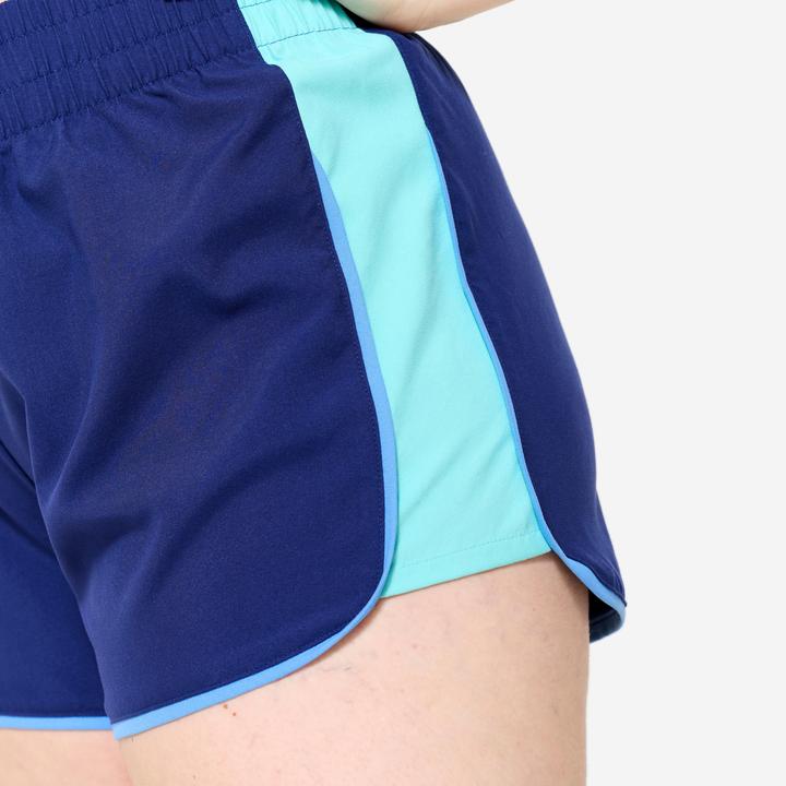 Image du produit Domyos short de fitness court et léger, marine bande bleu ciel (M)