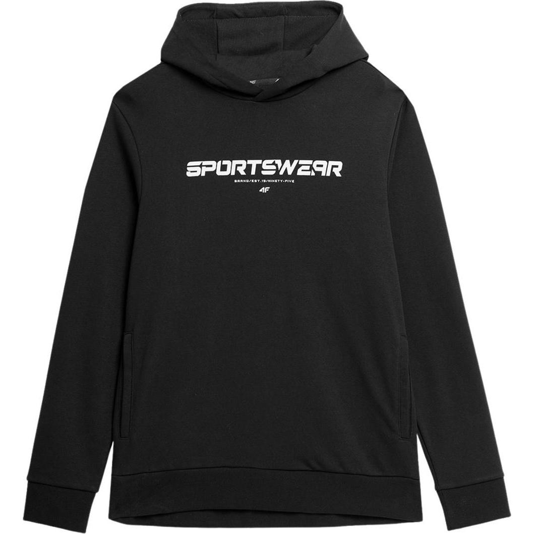 4F, Herren, Pullover, Herren Pullover M266 Tiefschwarz 4FSS23TSWSM266 20S (2XL), Schwarz, (XXL)