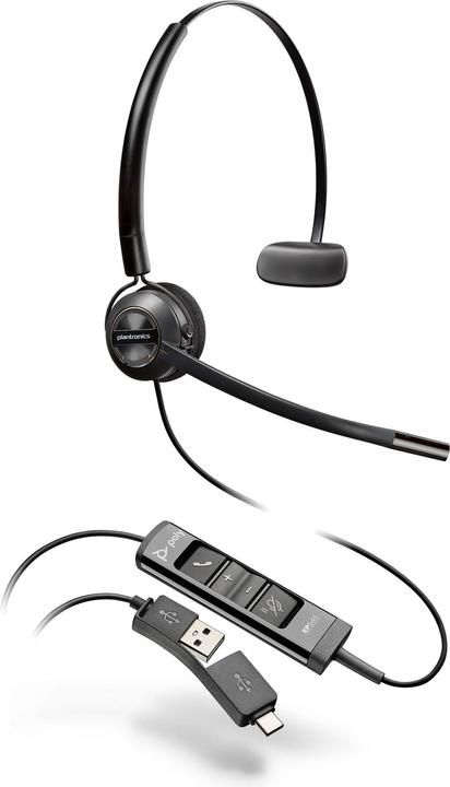 Image du produit Poly Casque EncorePro 545 Mono USB-A (Filaire, USB-A, Skype)