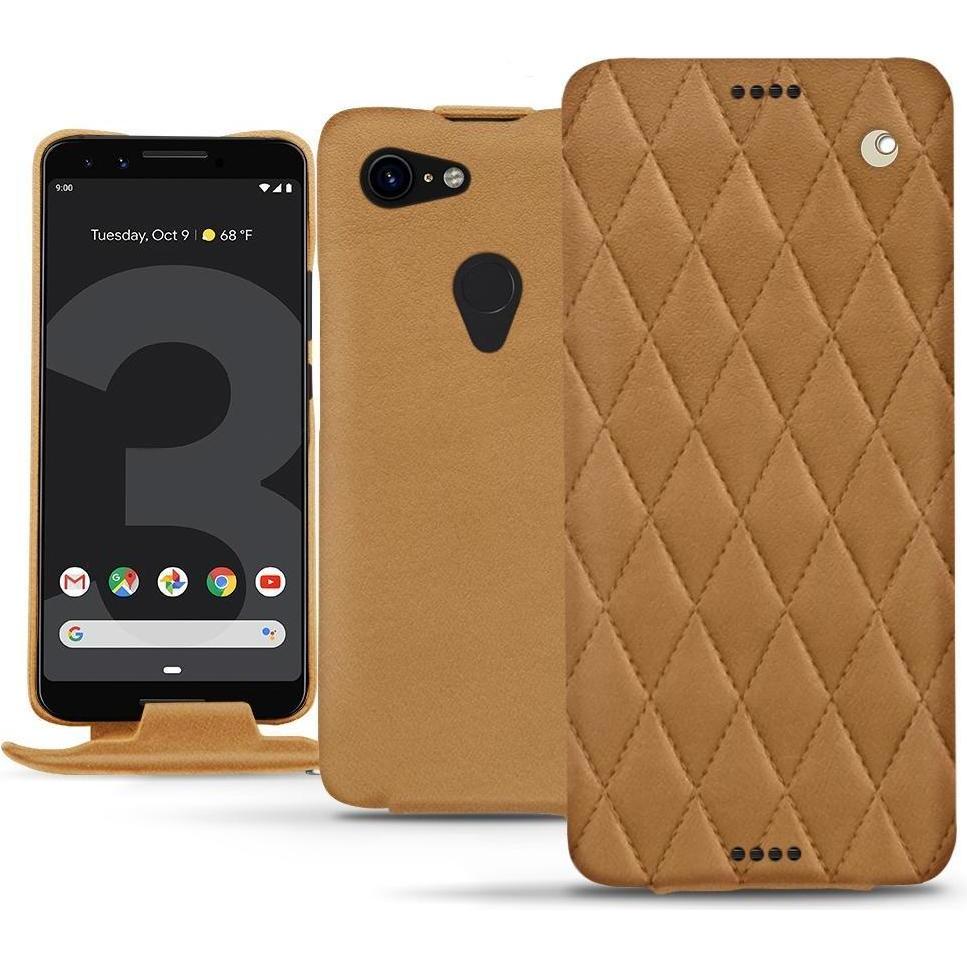 Thumbnail - Noreve Lederschutzhülle vertikal (Google Pixel 3), Smartphone Hülle, Braun